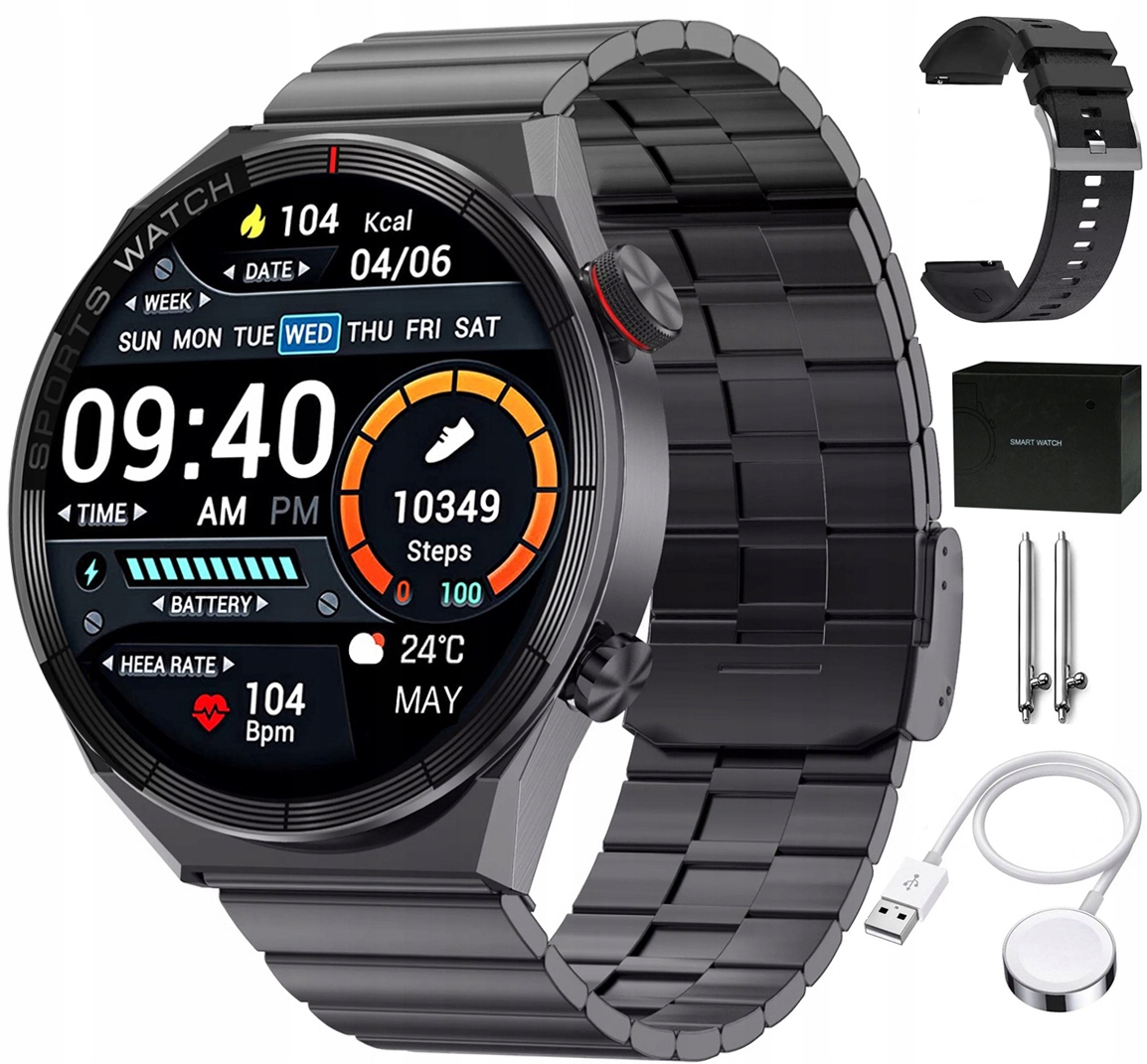 Viacfarebné smart hodinky Lazird SmartWatch ECG + 3 ďalšie produkty